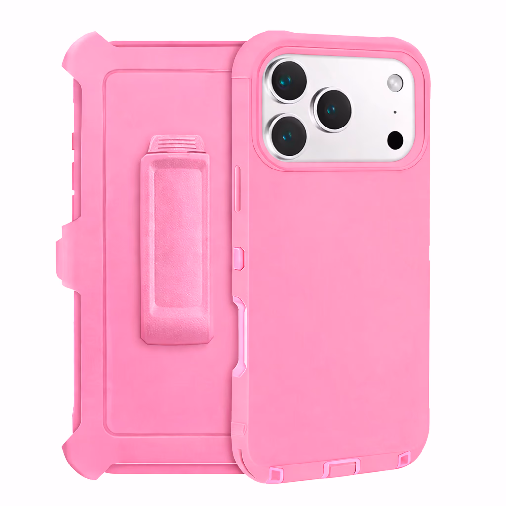 iPhone 17 Pro - Defense Pro w/ Clip - Pink